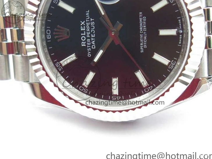 MiroTime 0414 DateJust 41MM 126334 904L SS VRF 1:1 Best Edition Black Dial Stick Markers on SS Jubilee Bracelet A Trendy 2901